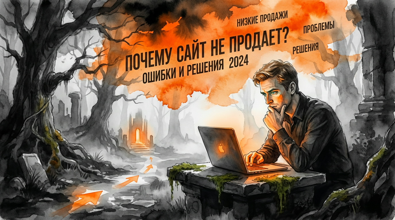 Почему сайт даёт мало продаж: главные ошибки и решения 2024