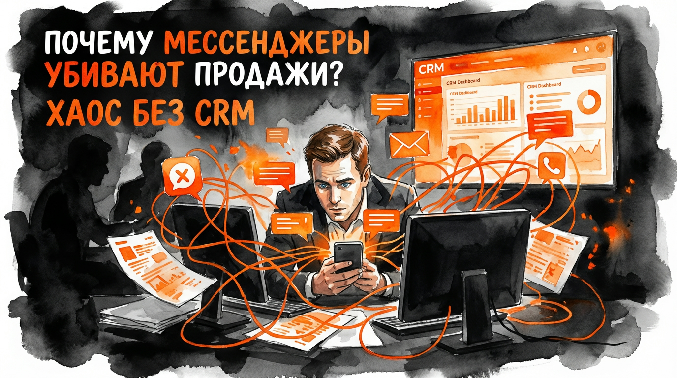 Почему мессенджеры губят продажи: решаем хаос без CRM