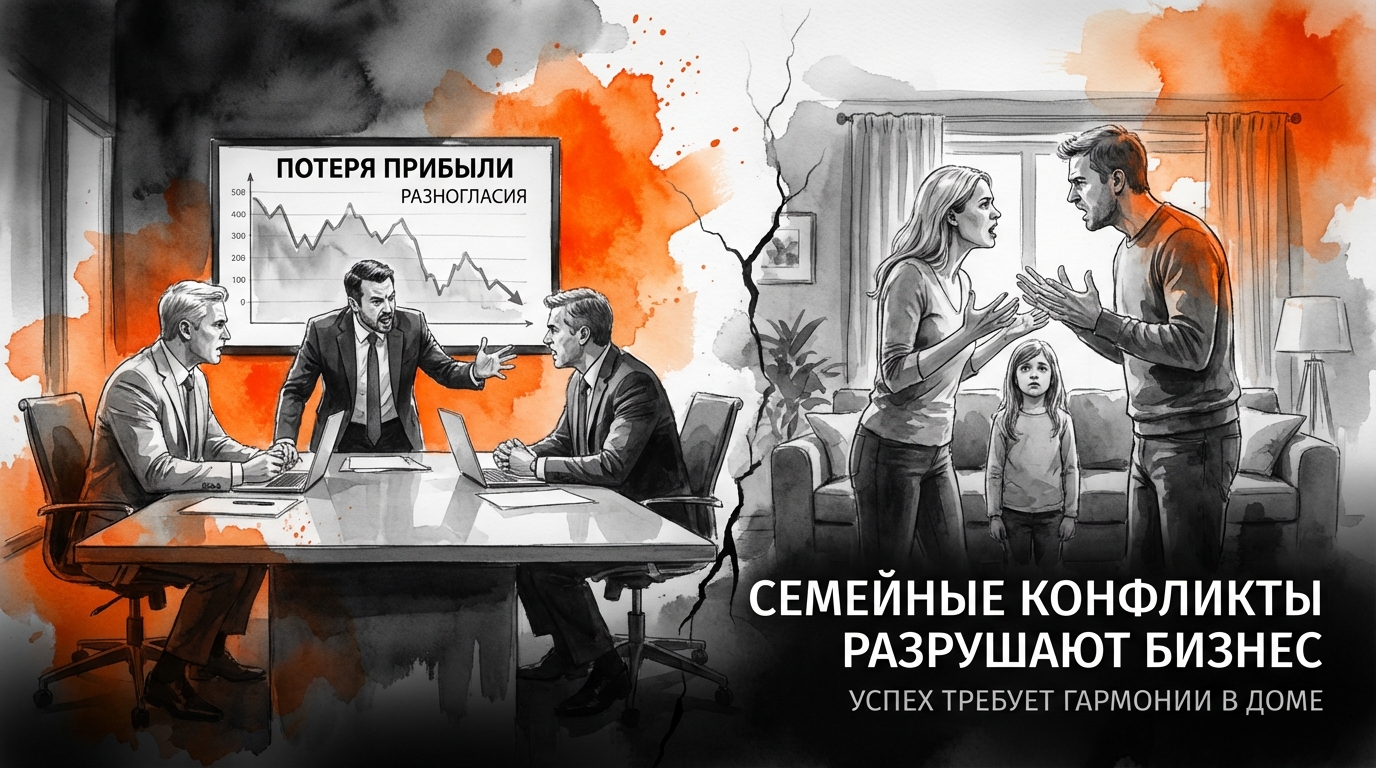 Как семейные конфликты мешают бизнесу и разрушают успех