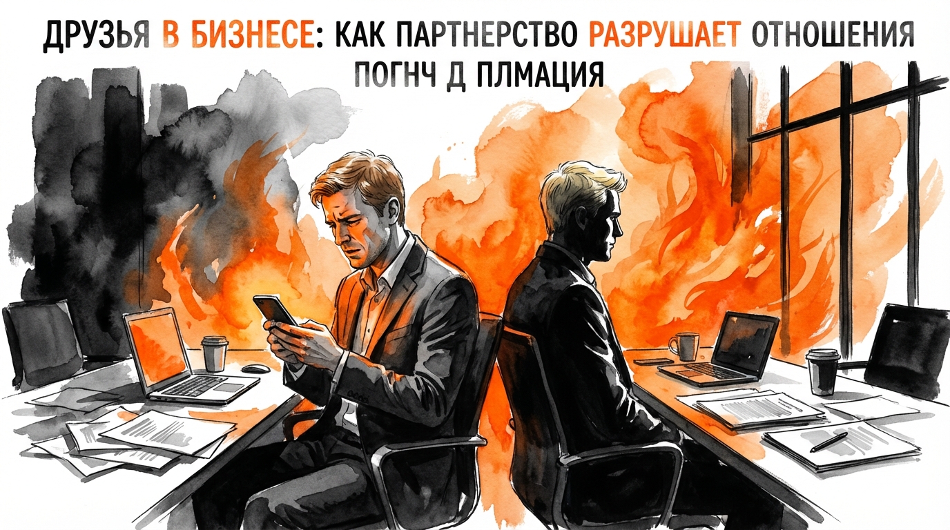 Ошибки друзей в бизнесе: как партнерство рушит отношения